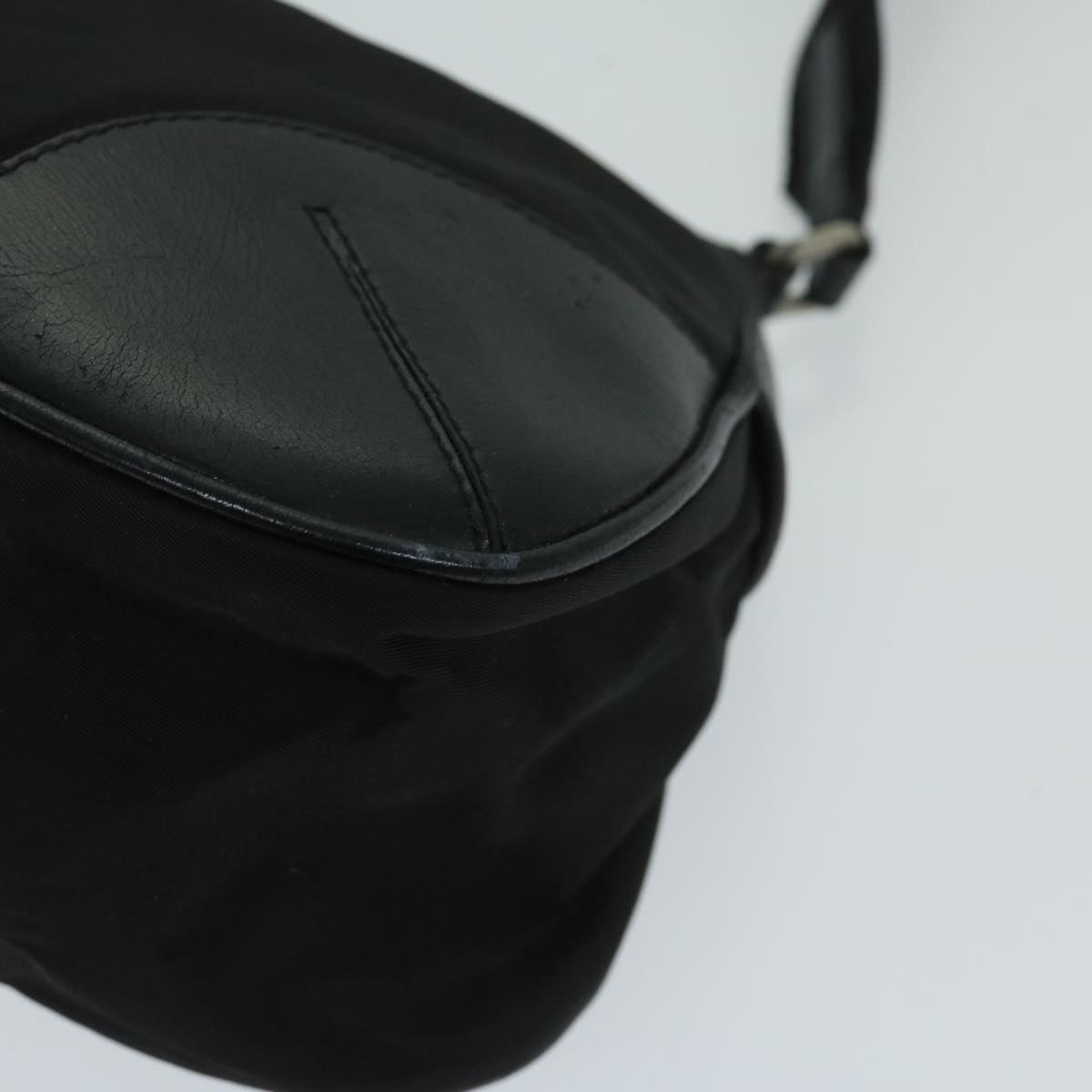 PRADA Shoulder Bag Nylon Black Auth bs12809