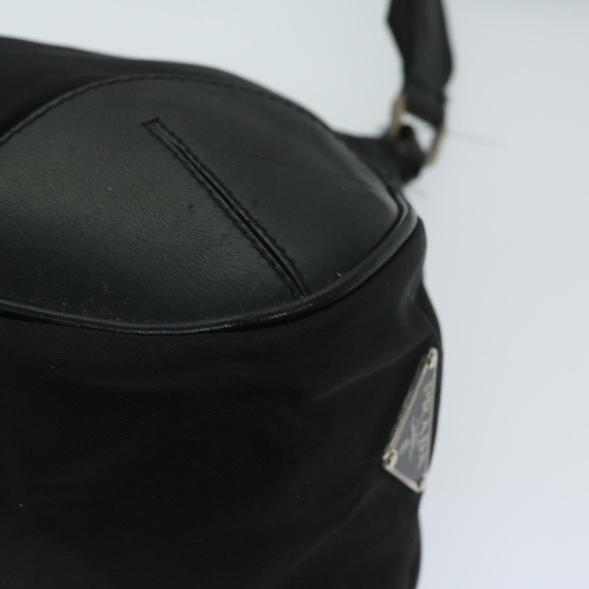 PRADA Shoulder Bag Nylon Black Auth bs12809