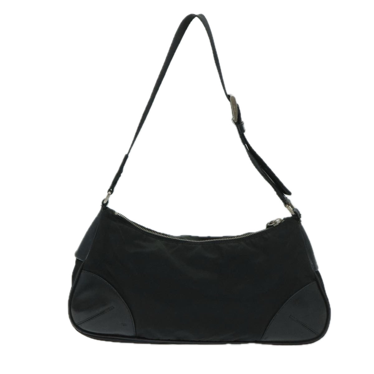 PRADA Shoulder Bag Nylon Black Auth bs12809