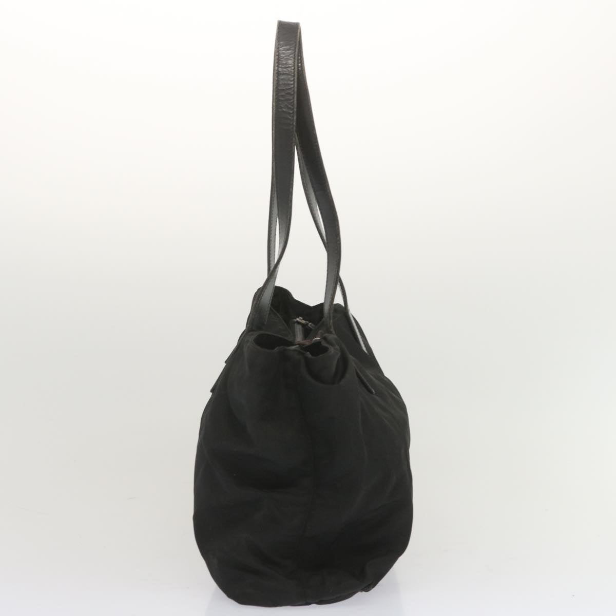 PRADA Shoulder Bag Nylon Black Auth bs12813