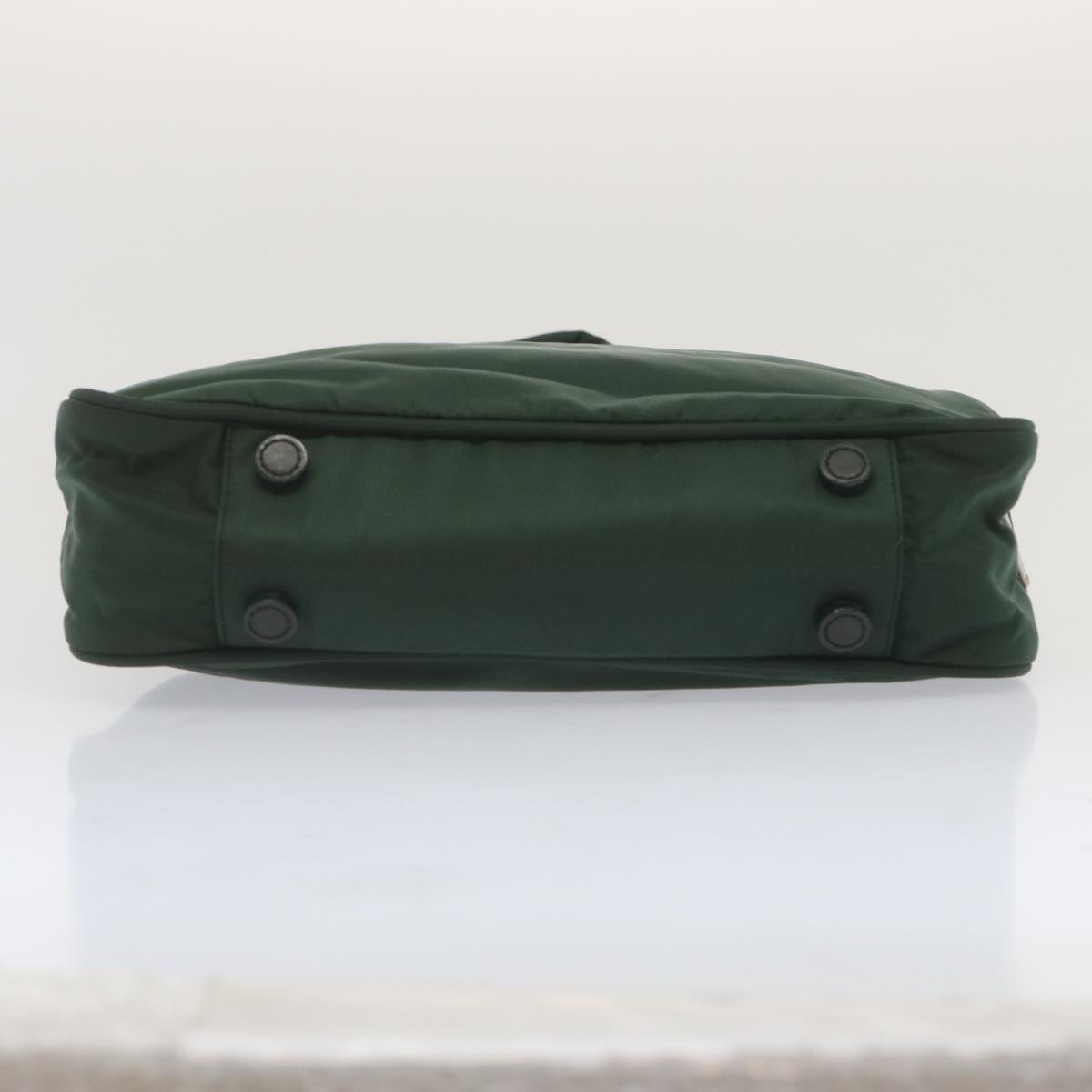 PRADA Shoulder Bag Nylon Green Auth bs12815