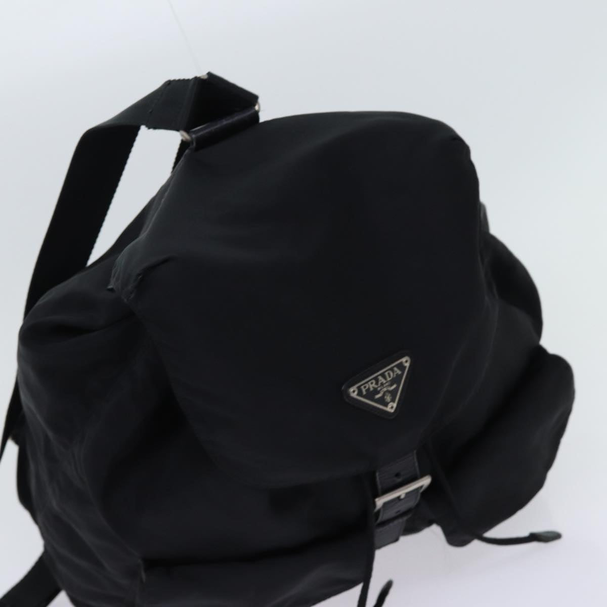 PRADA Backpack Nylon Black Auth bs12817