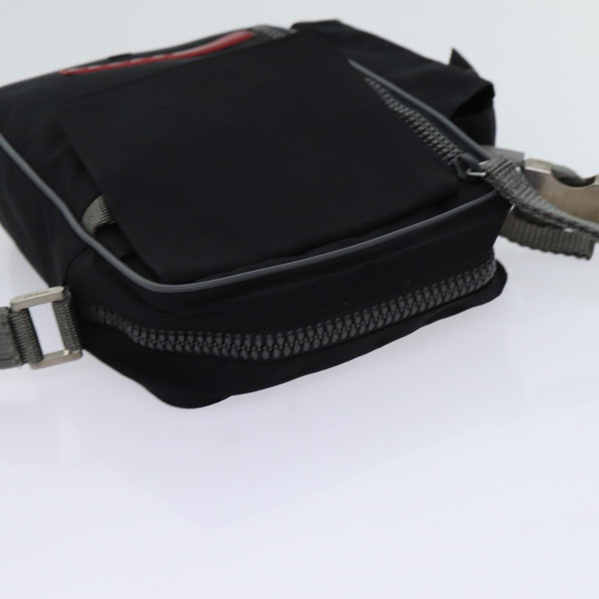 PRADA Sports Shoulder Bag Nylon Black Auth bs12819