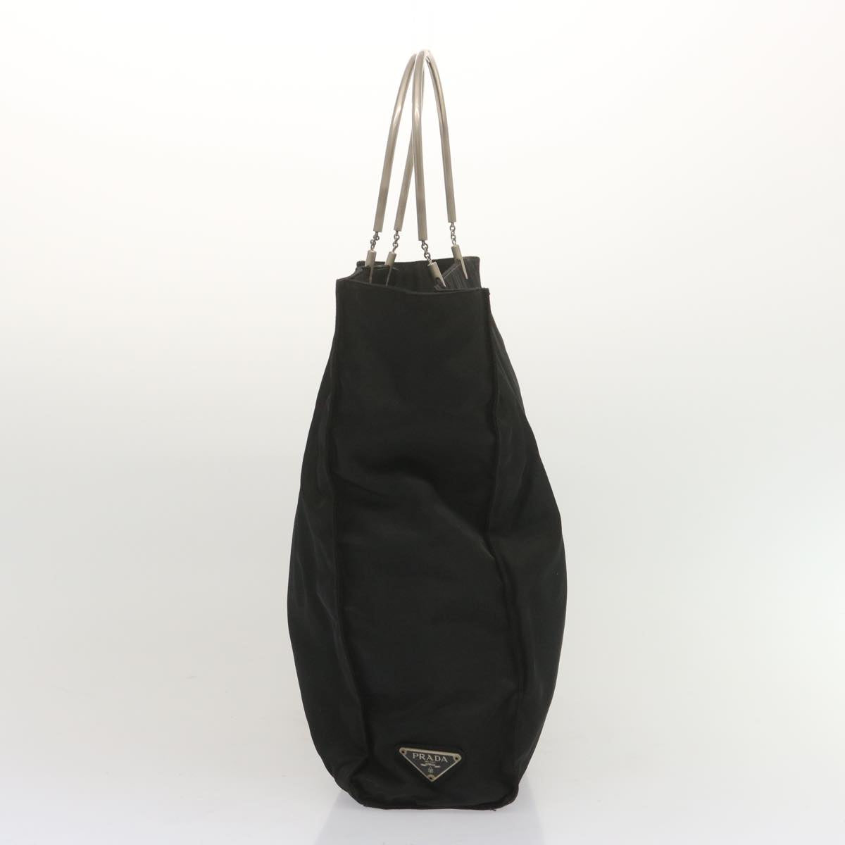 PRADA Hand Bag Nylon Black Auth bs12823