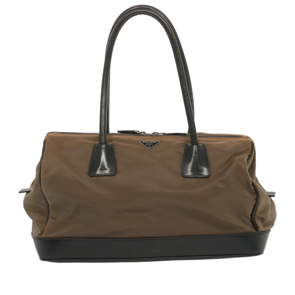 PRADA Shoulder Bag Nylon Brown Auth bs12824 - 0