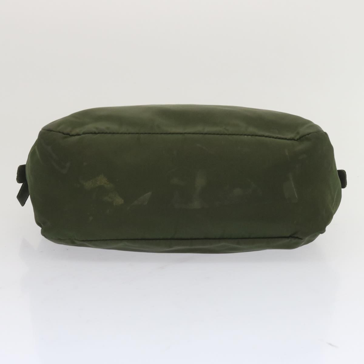 PRADA Hand Bag Nylon Green Auth bs12826