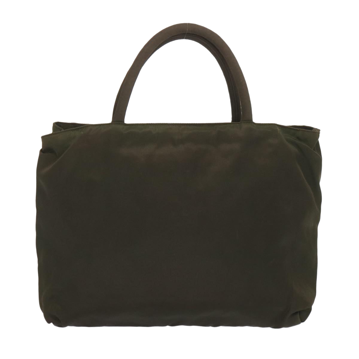PRADA Hand Bag Nylon Khaki Auth bs12828 - 0