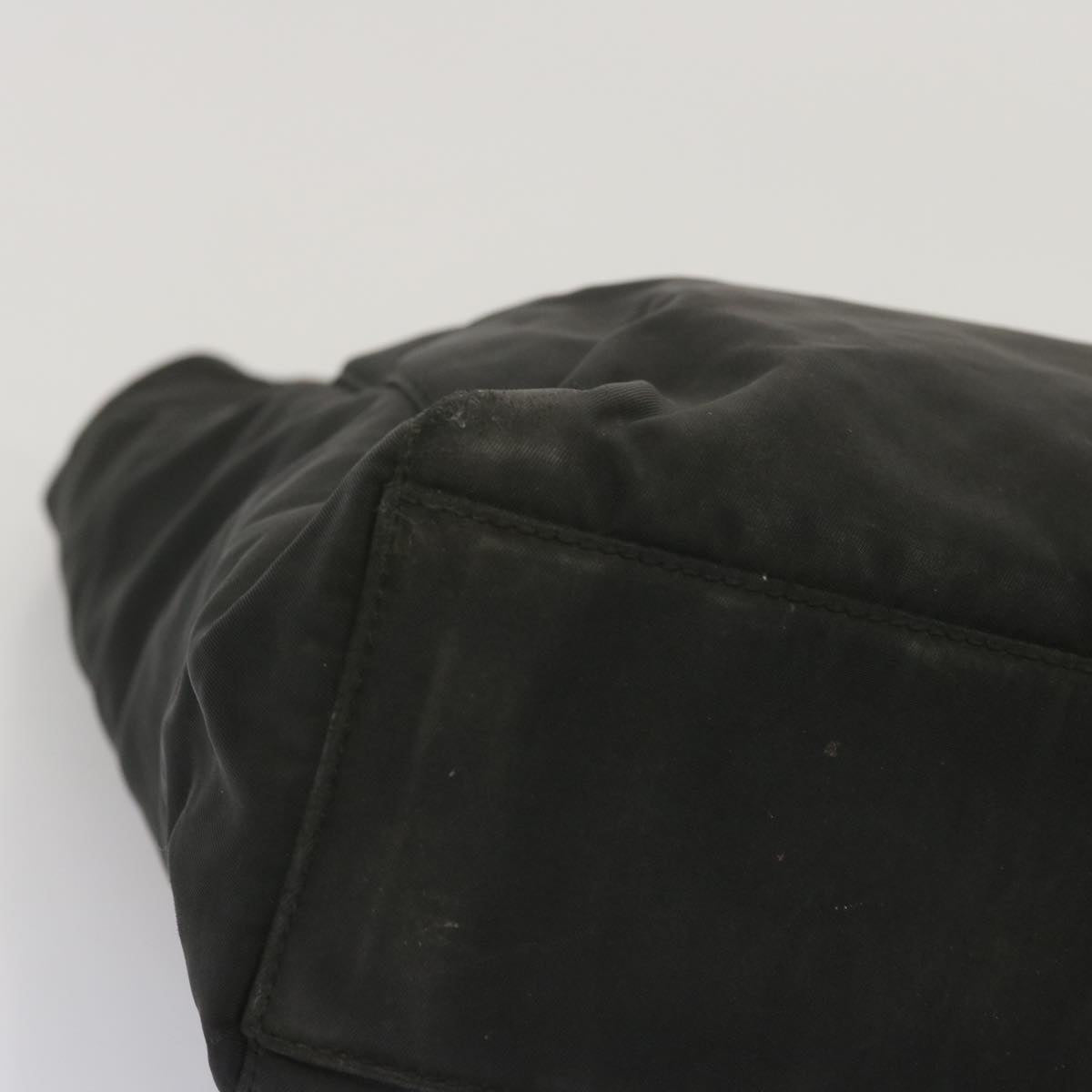 PRADA Hand Bag Nylon Black Auth bs12831