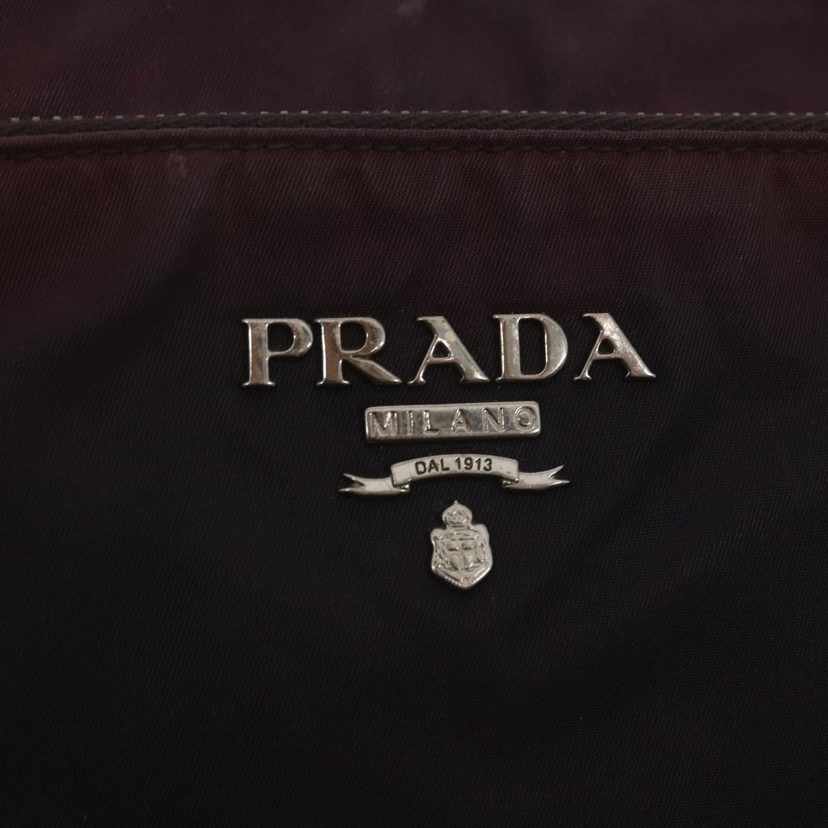 PRADA Shoulder Bag Nylon Purple Auth bs12835