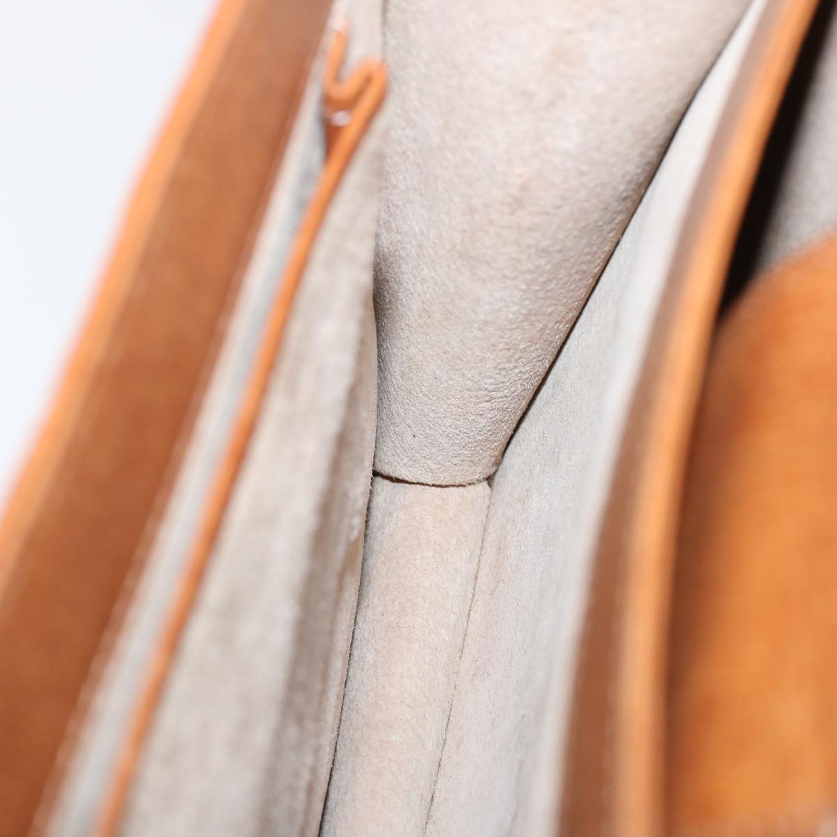 SAINT LAURENT Shoulder Bag Leather Brown Auth bs12837