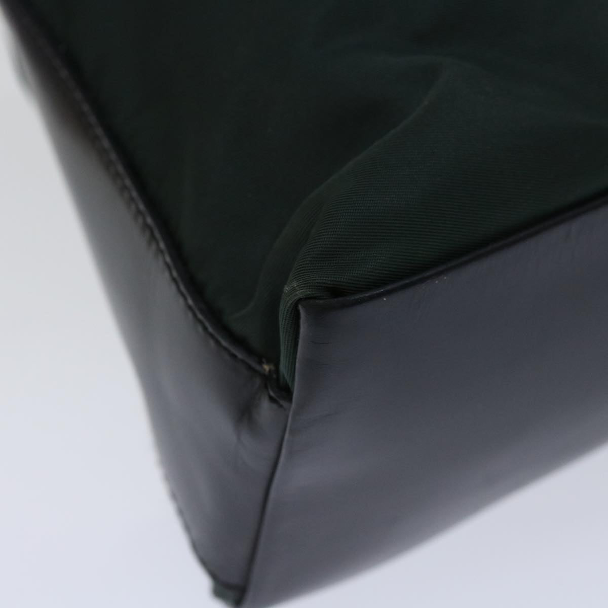 PRADA Shoulder Bag Nylon Khaki Auth bs12867