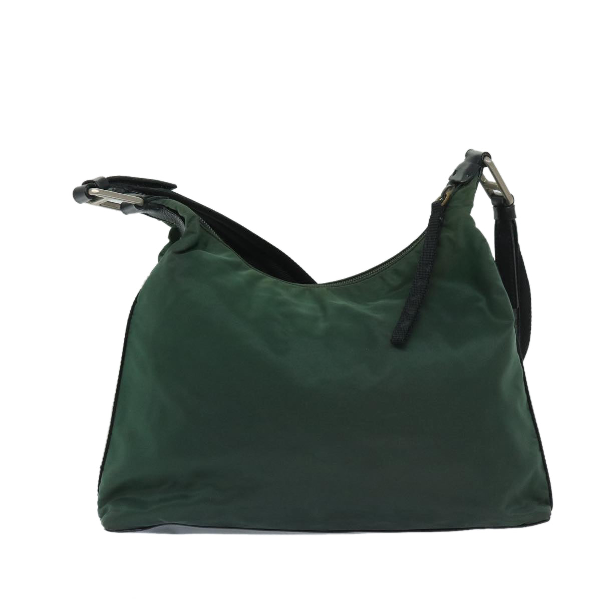 PRADA Shoulder Bag Nylon Green Auth bs12873