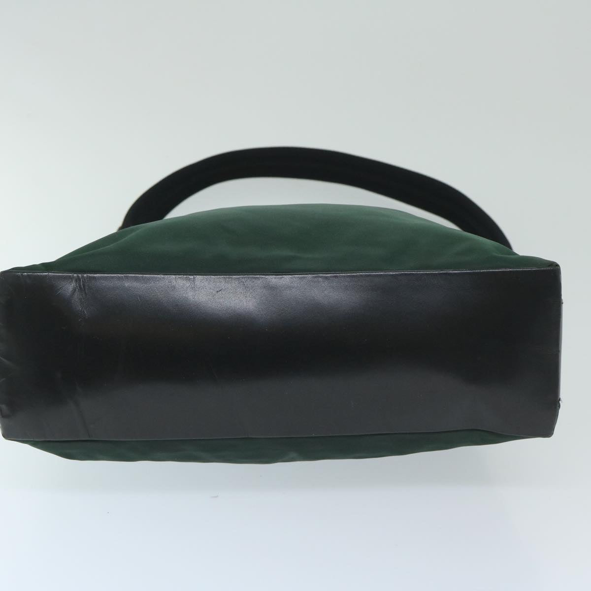 PRADA Shoulder Bag Nylon Green Auth bs12873