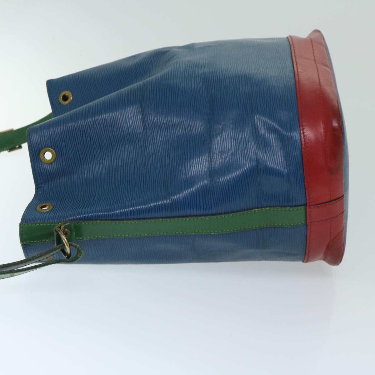 LOUIS VUITTON Epi Tricolor Noe Shoulder Bag Blue Red Green M44082 Auth bs12877