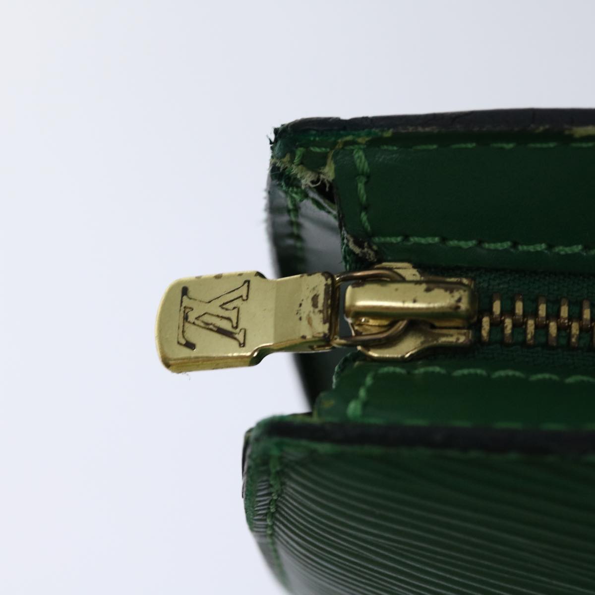 LOUIS VUITTON Epi Saint Jacques Shopping Shoulder Bag Green M52264 Auth bs12879