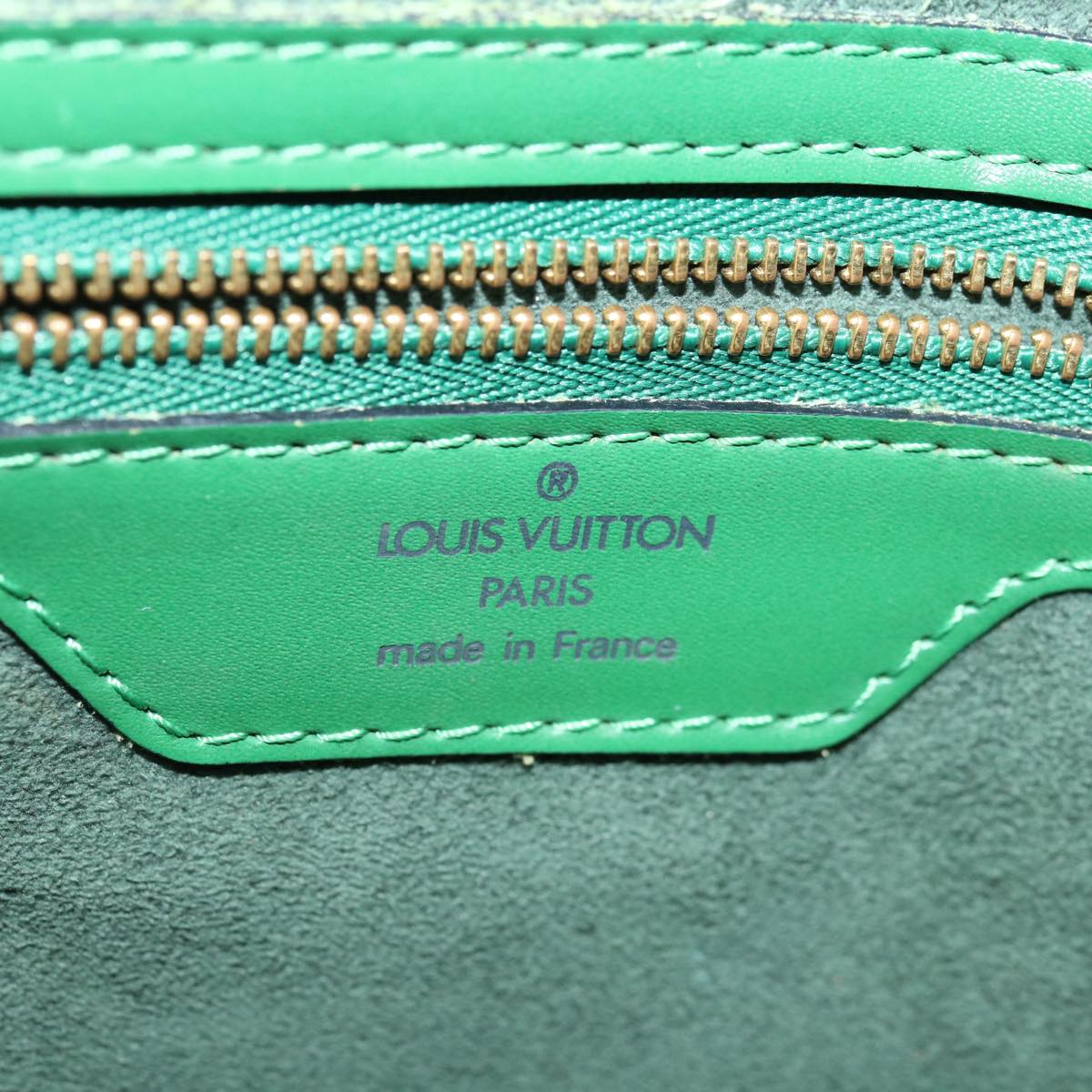 LOUIS VUITTON Epi Saint Jacques Shopping Shoulder Bag Green M52264 Auth bs12879