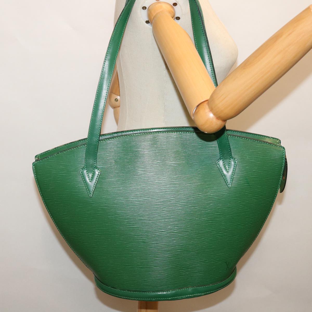 LOUIS VUITTON Epi Saint Jacques Shopping Shoulder Bag Green M52264 Auth bs12879