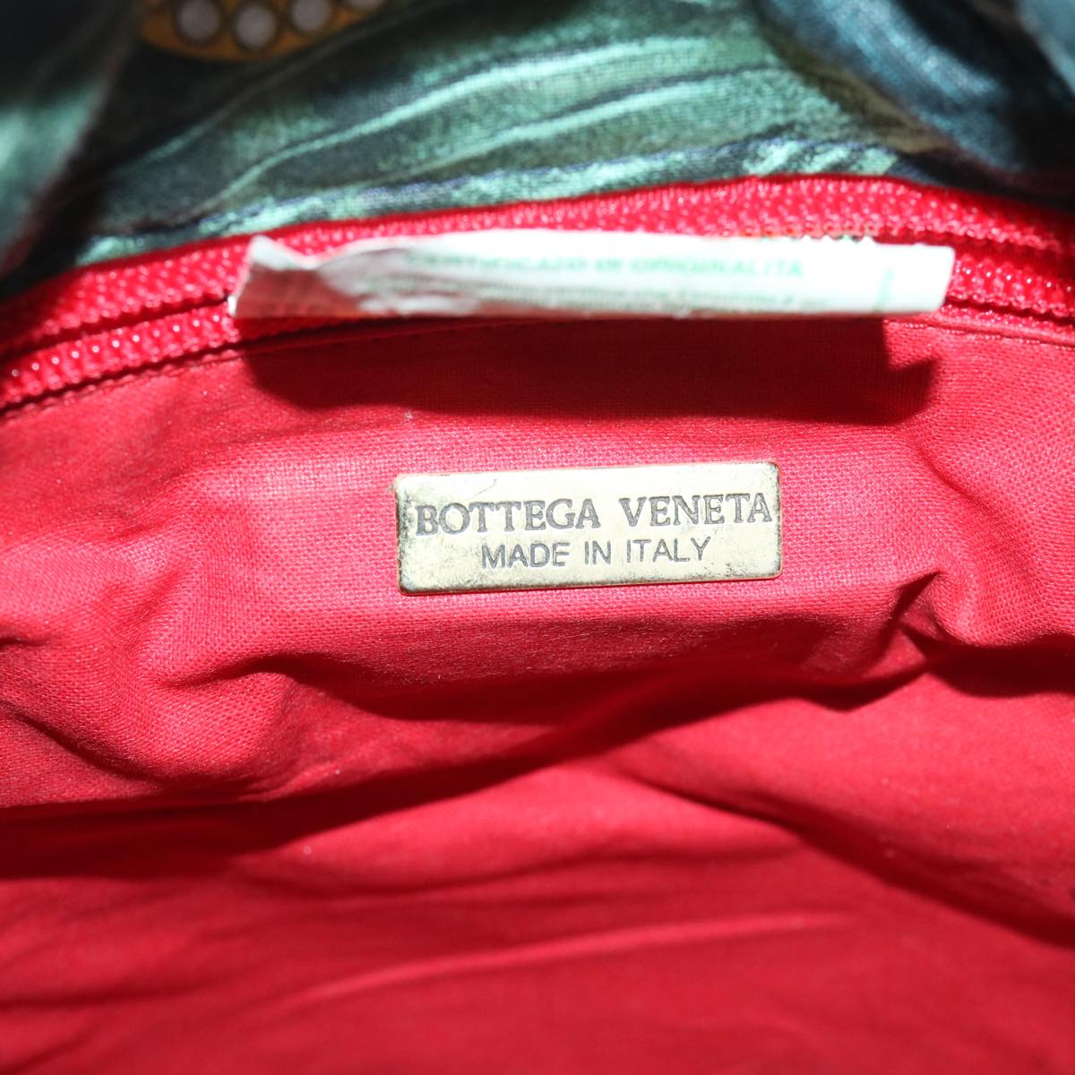 BOTTEGA VENETA Shoulder Bag Canvas Navy Auth bs12888