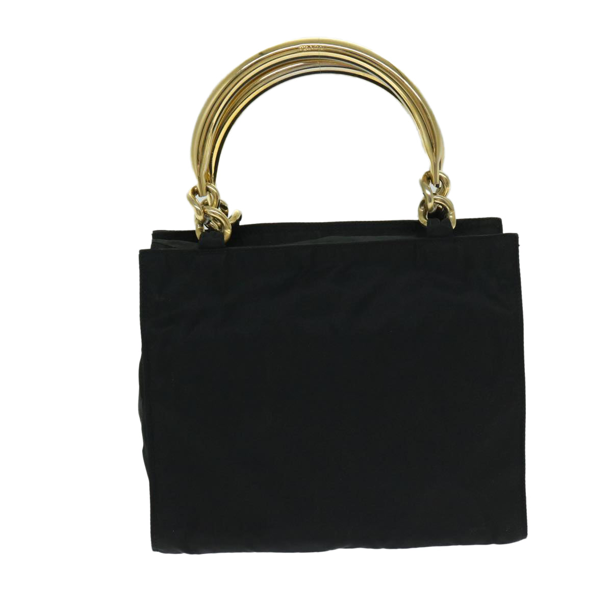 PRADA Hand Bag Nylon Black Auth bs12898