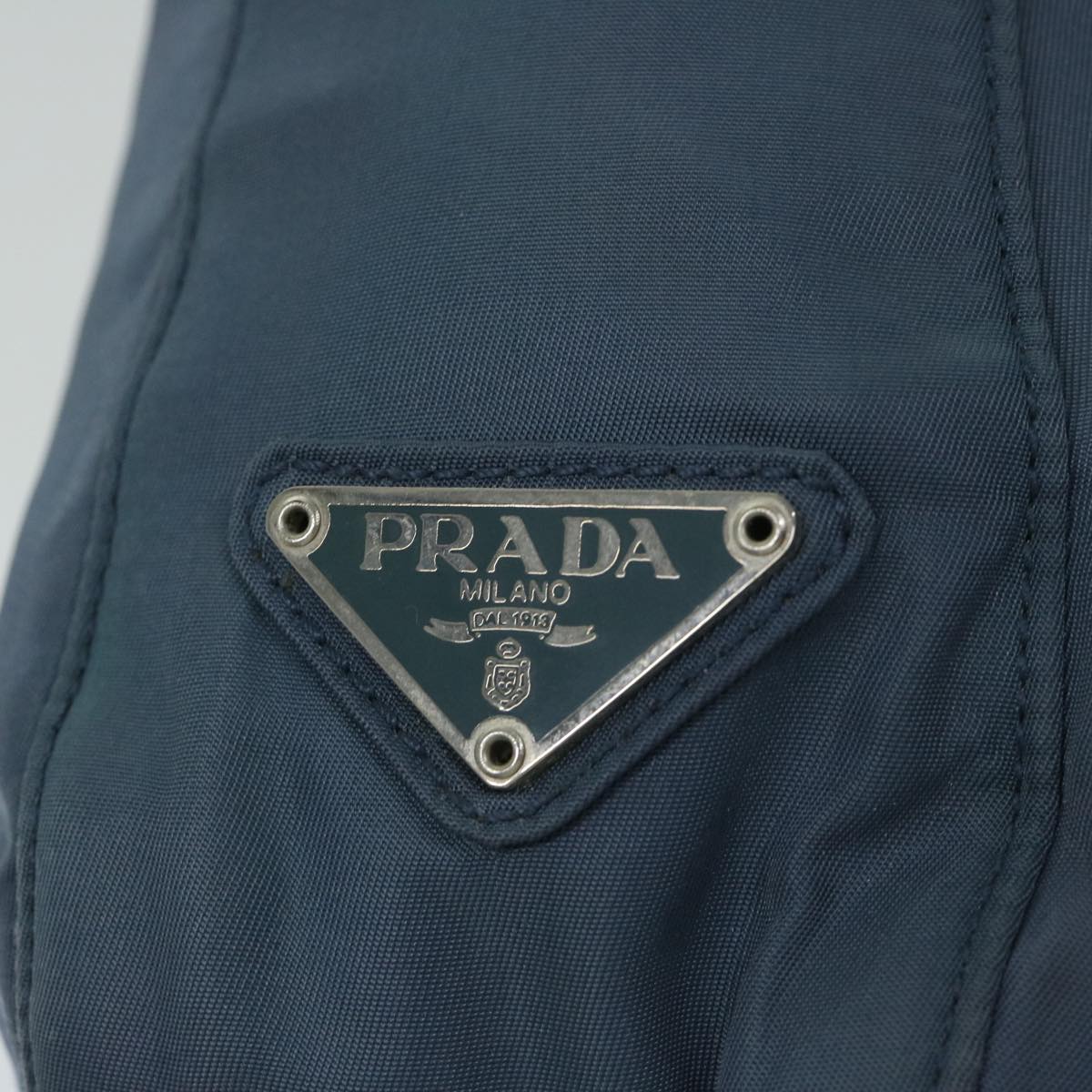 PRADA Shoulder Bag Nylon Blue Auth bs12900