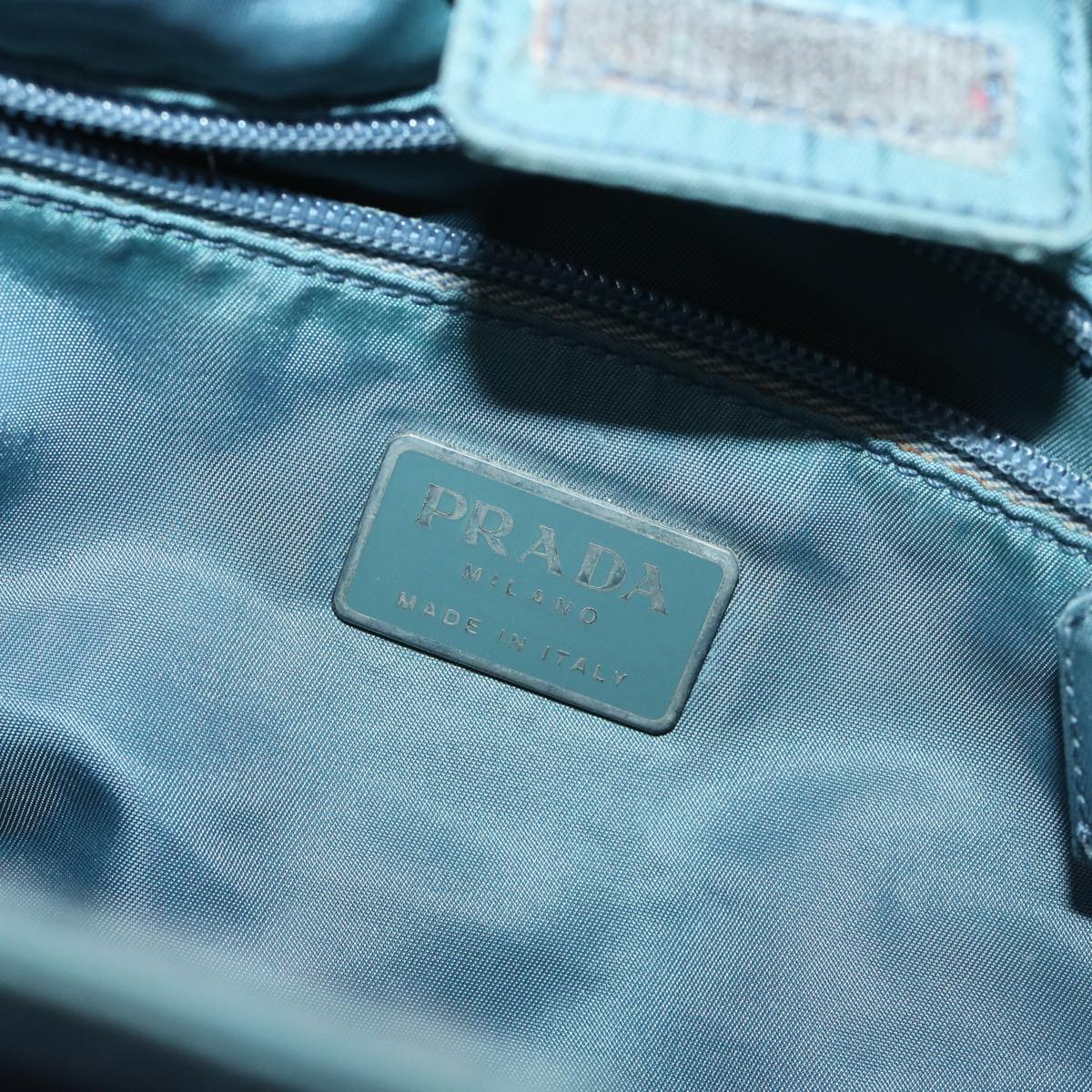 PRADA Shoulder Bag Nylon Blue Auth bs12900