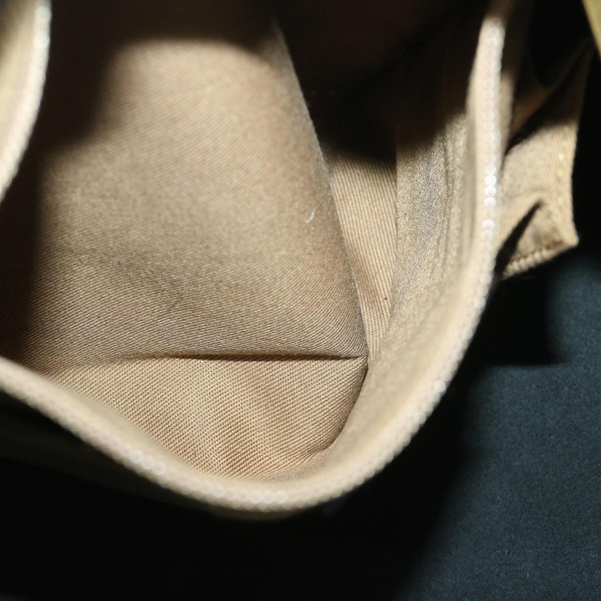 Salvatore Ferragamo Shoulder Bag Leather Black Auth bs12902