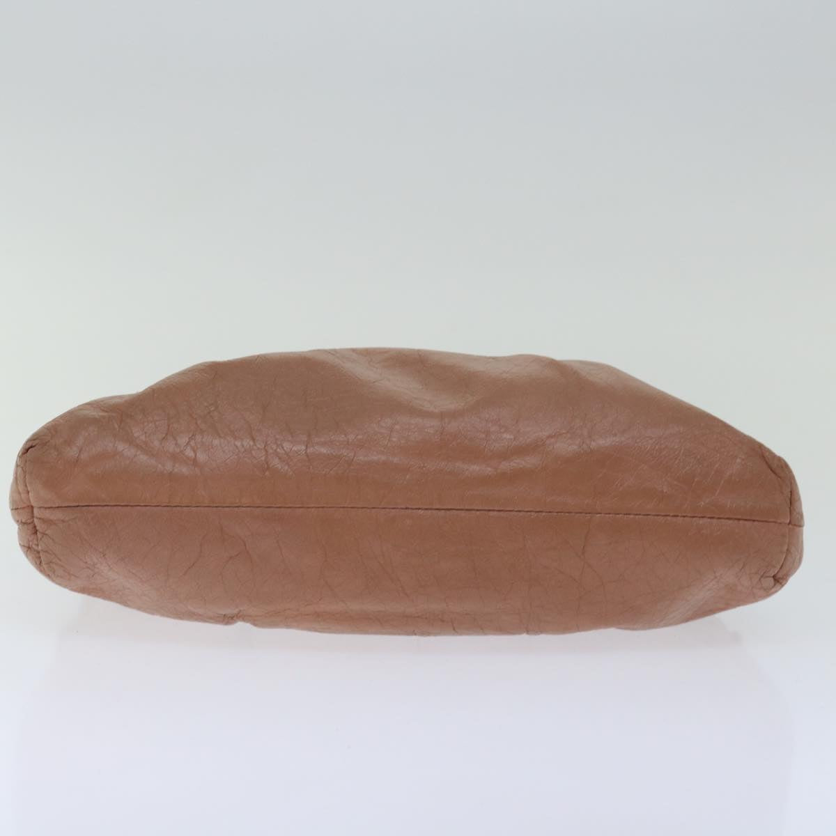FENDI Celeria Shoulder Bag Leather Pink Auth bs12905