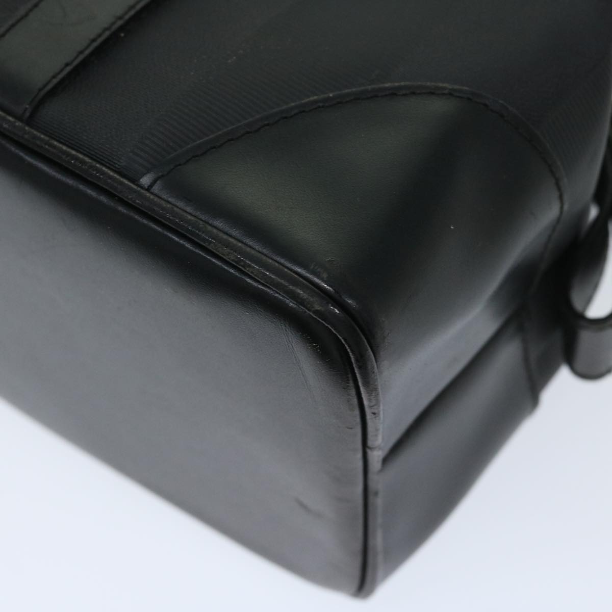 FENDI Pecan Canvas Hand Bag Black Auth bs12934