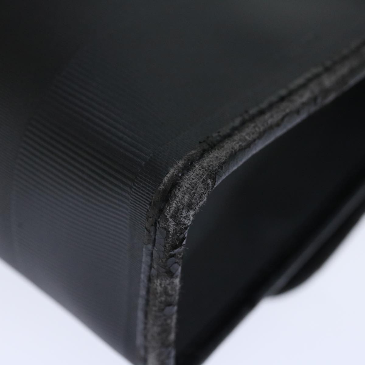 FENDI Pecan Canvas Clutch Bag Black Auth bs12935