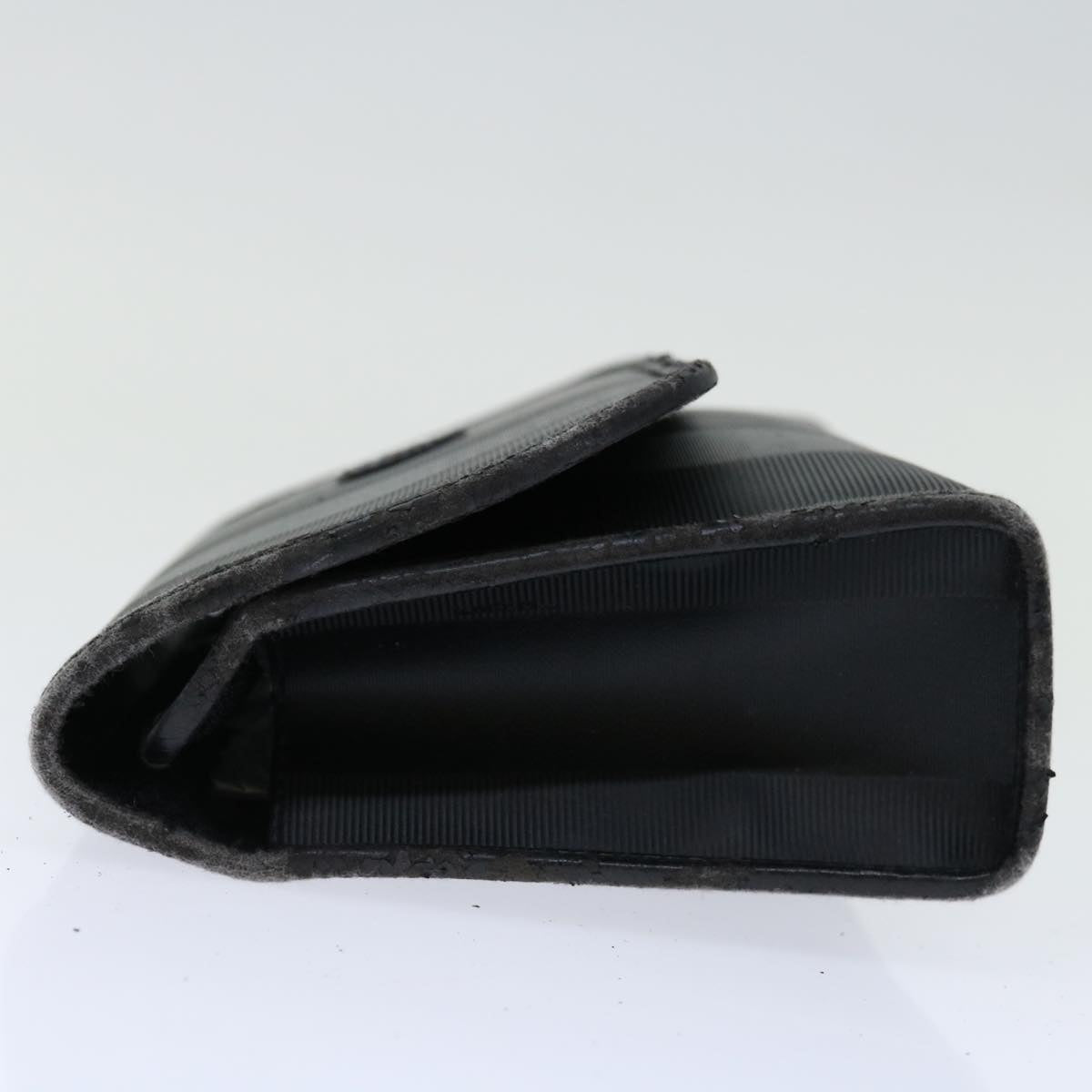 FENDI Pecan Canvas Clutch Bag Black Auth bs12935