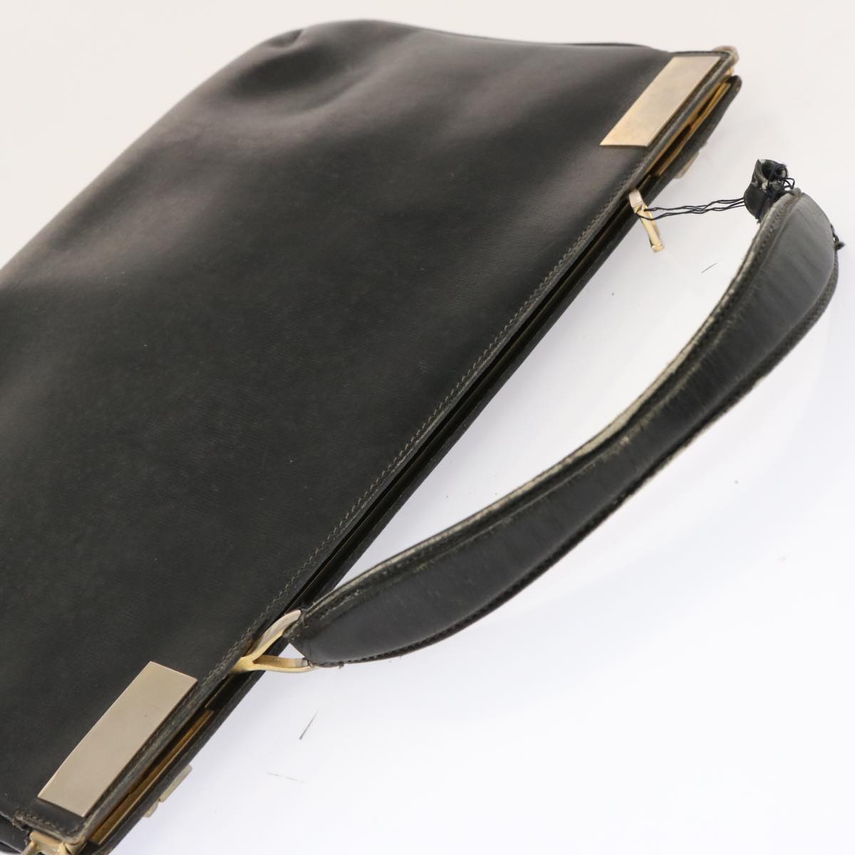 BALLY Shoulder Bag Leather 3Set Black Beige Auth bs12936