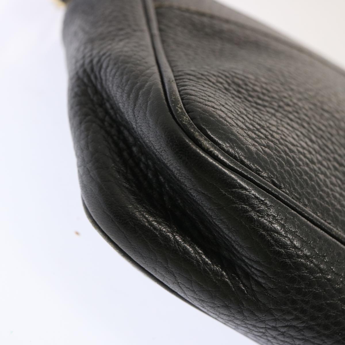 BALLY Shoulder Bag Leather 3Set Black Beige Auth bs12936