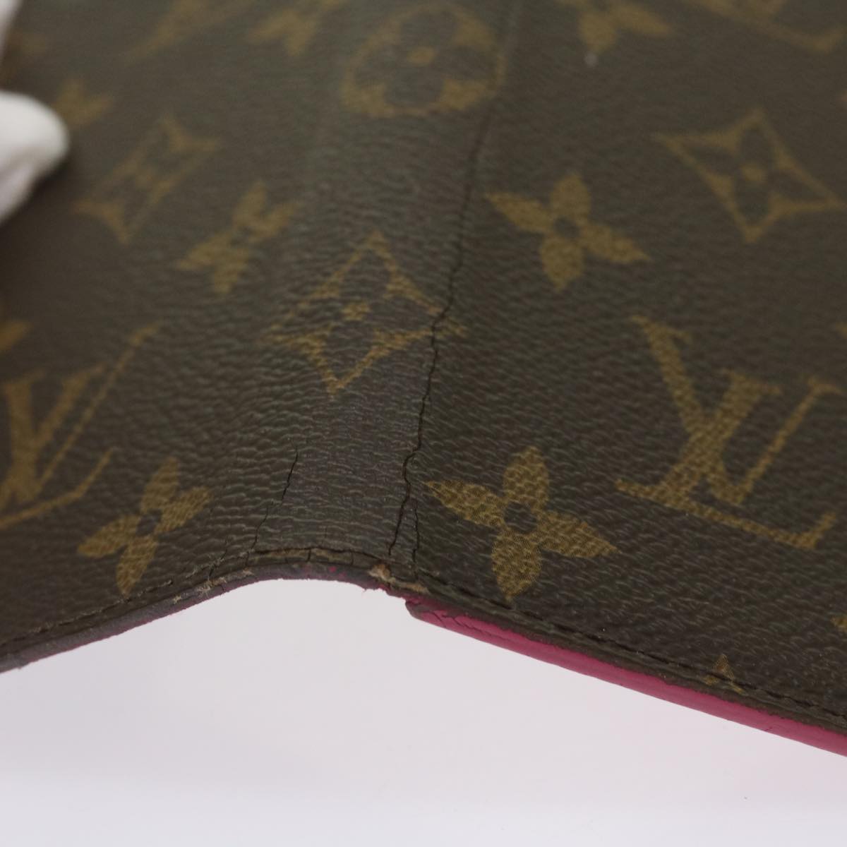 LOUIS VUITTON Monogram Coin Purse iPhone Case 10set Pink Khaki LV Auth bs12937