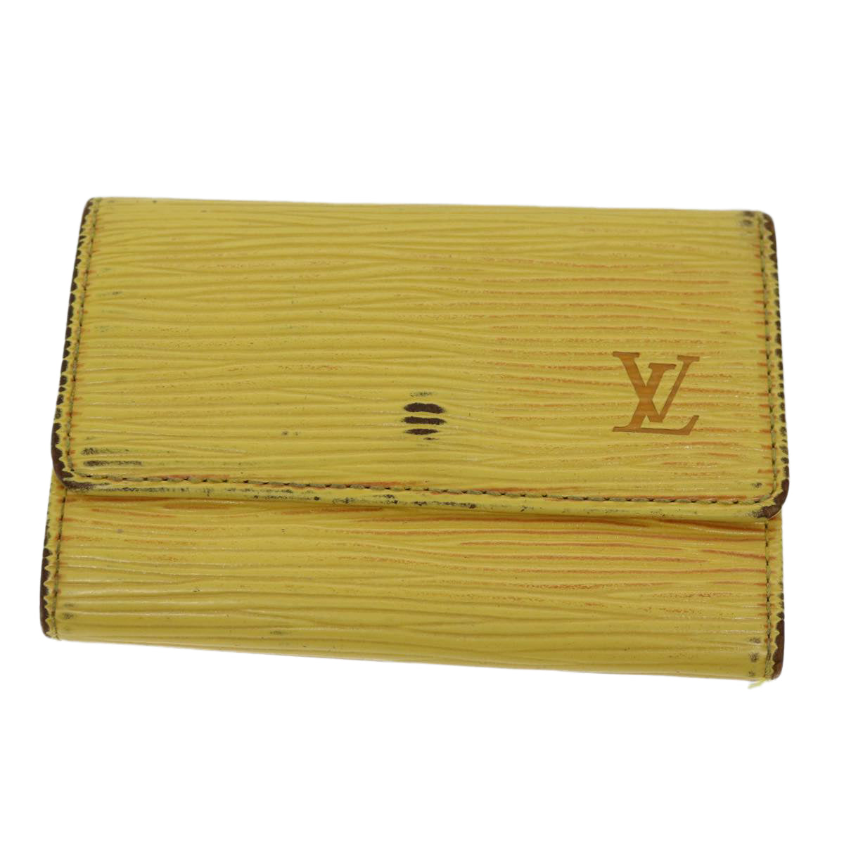 LOUIS VUITTON Epi Key Case Card Case 4Set Black Blue yellow LV Auth bs12975 - 0