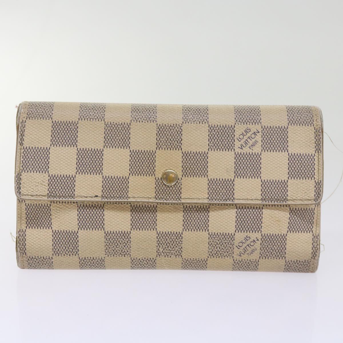 LOUIS VUITTON Damier Azur Wallet 5Set LV Auth bs12983