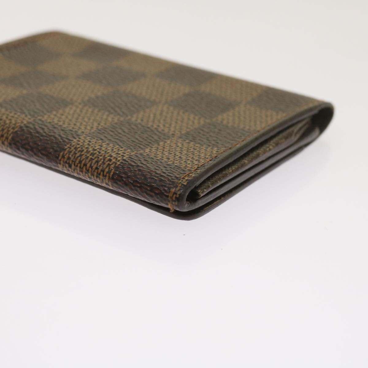 LOUIS VUITTON Damier Ebene Anvelop Cult De Vuitto Card Case N62920 Auth bs12986