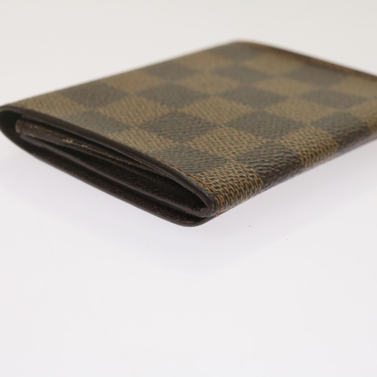 LOUIS VUITTON Damier Ebene Anvelop Cult De Vuitto Card Case N62920 Auth bs12986