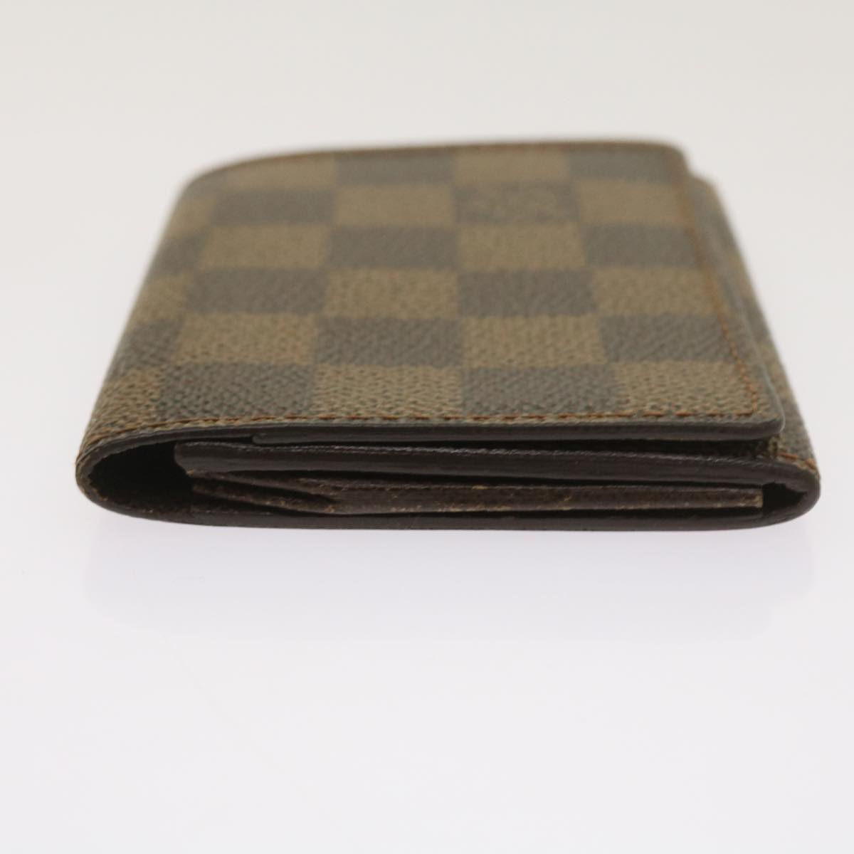 LOUIS VUITTON Damier Ebene Anvelop Cult De Vuitto Card Case N62920 Auth bs12986