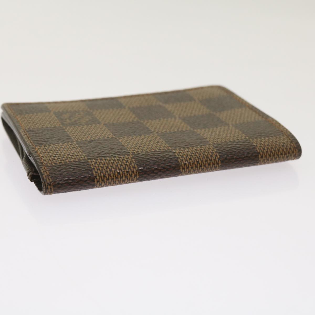 LOUIS VUITTON Damier Ebene Anvelop Cult De Vuitto Card Case N62920 Auth bs12986