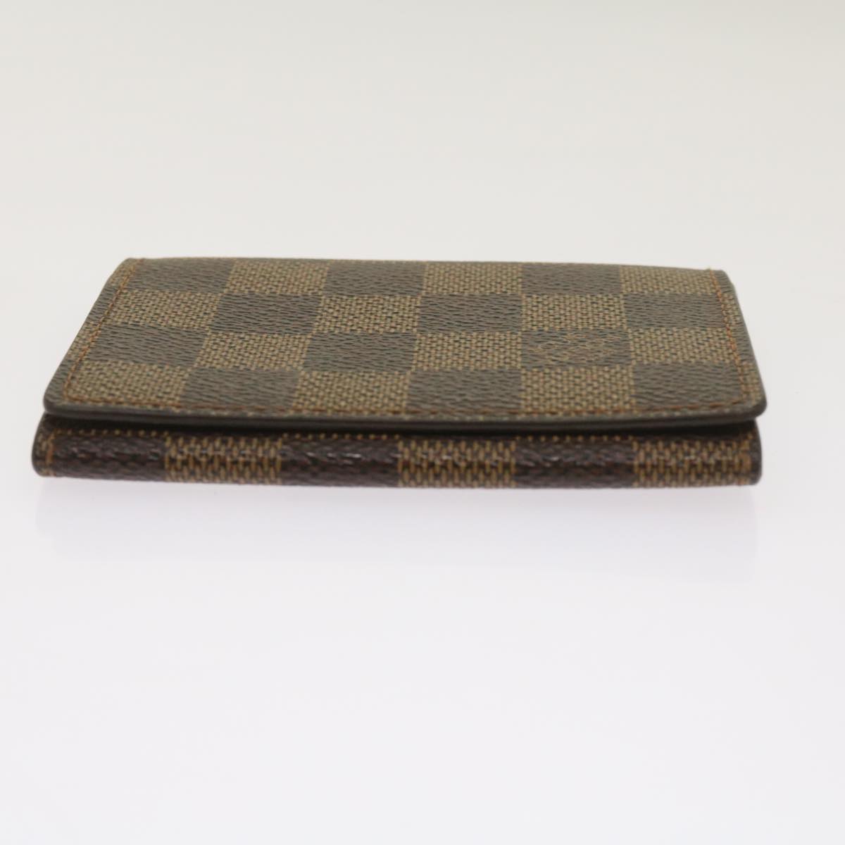 LOUIS VUITTON Damier Ebene Anvelop Cult De Vuitto Card Case N62920 Auth bs12986