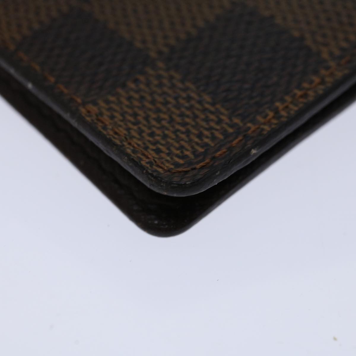 LOUIS VUITTON Damier Ebene Porte 2 Cult Vertical Card Case N60533 Auth bs12987