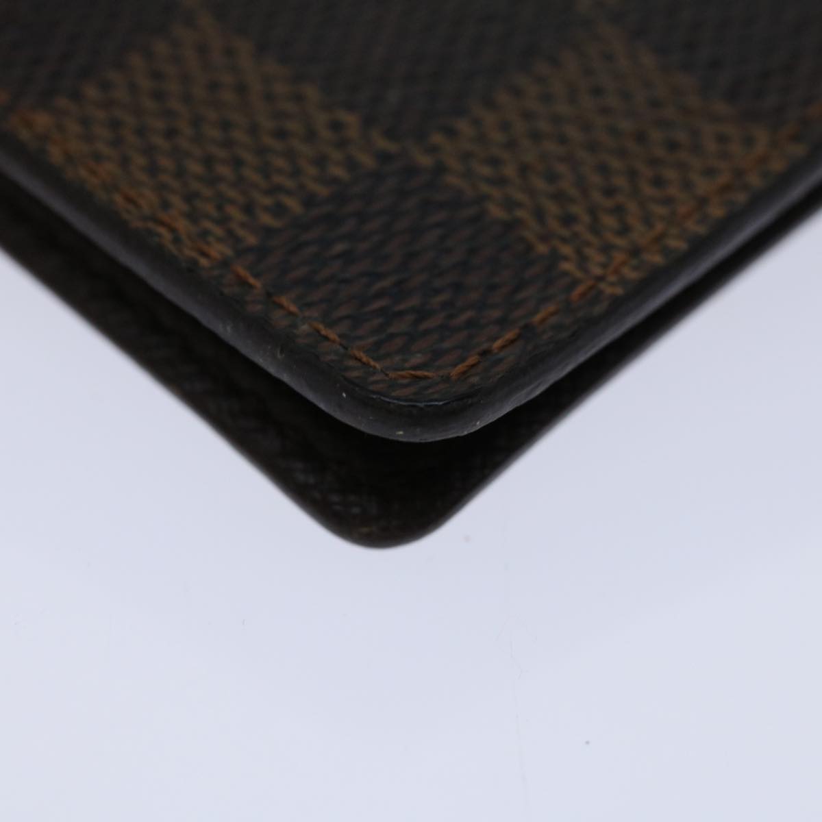 LOUIS VUITTON Damier Ebene Porte 2 Cult Vertical Card Case N60533 Auth bs12987