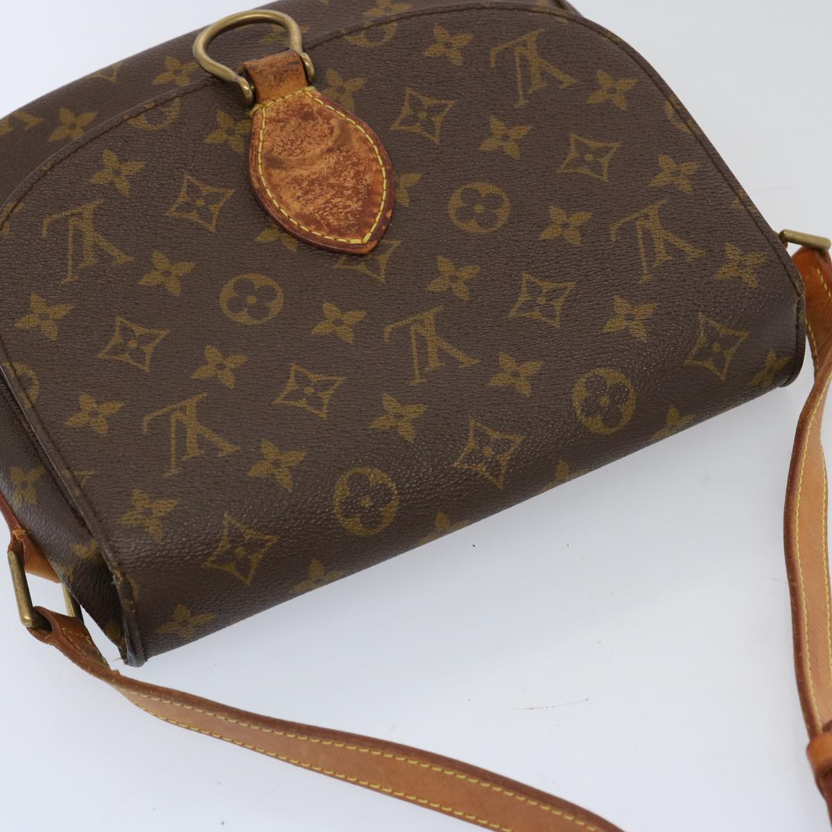 LOUIS VUITTON Monogram Saint Cloud GM Shoulder Bag Vintage M51242 Auth bs13008