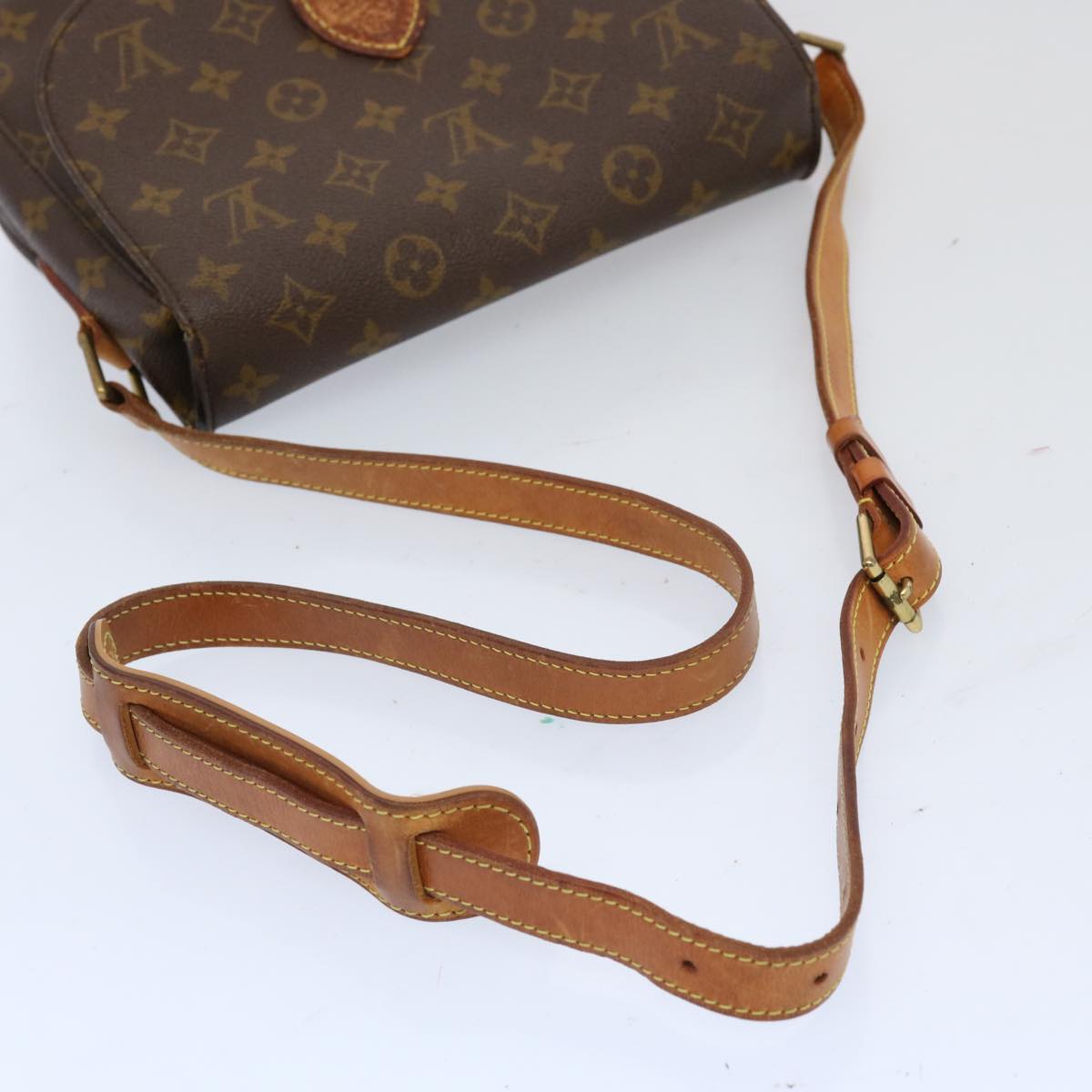 LOUIS VUITTON Monogram Saint Cloud GM Shoulder Bag Vintage M51242 Auth bs13008