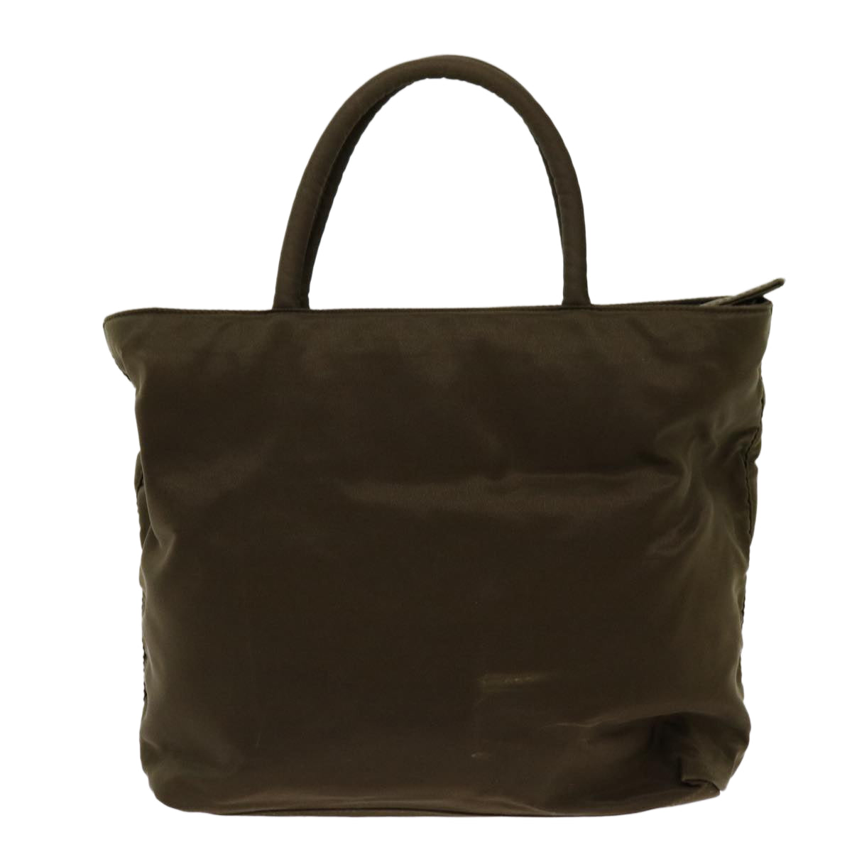 PRADA Hand Bag Nylon Khaki Auth bs13010 - 0