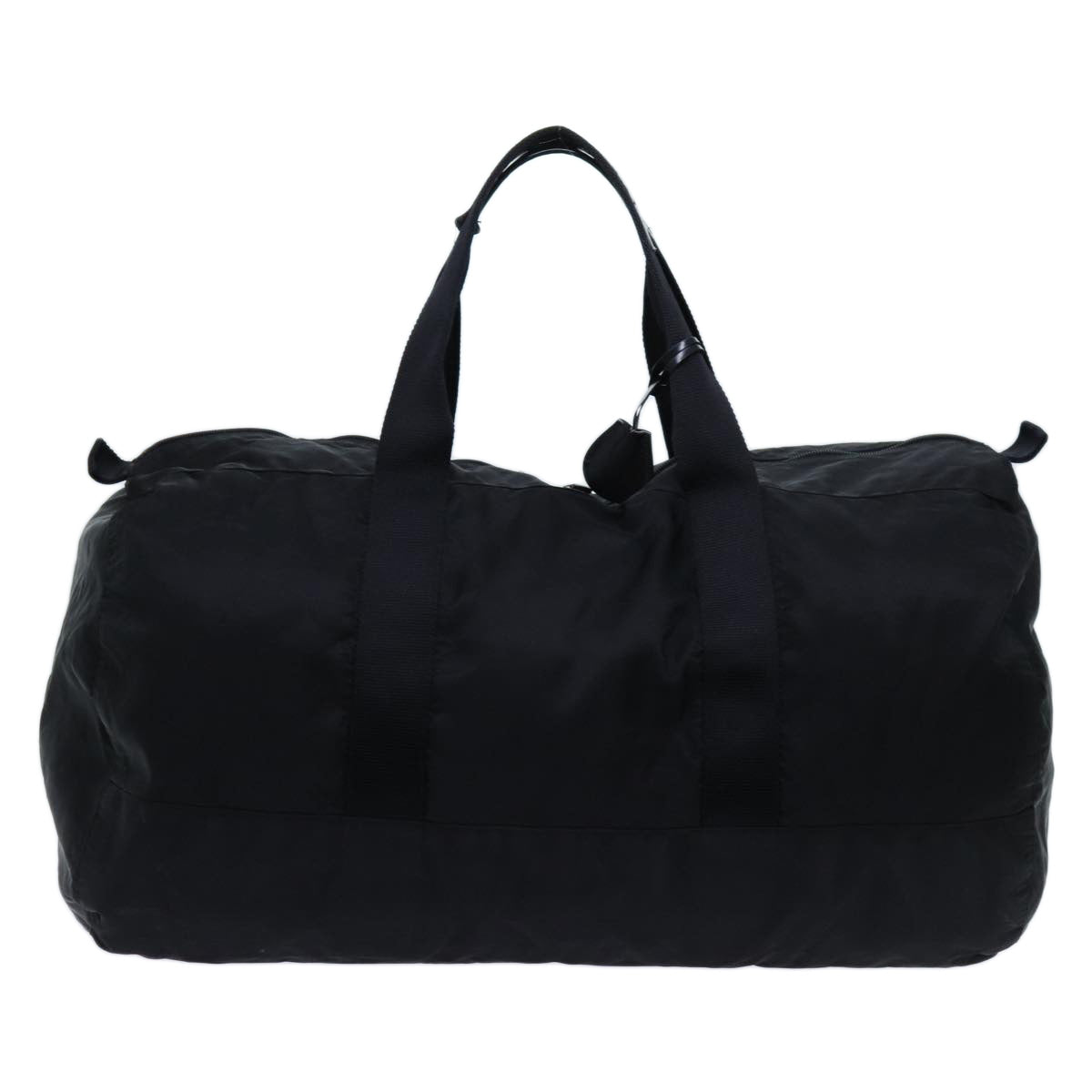 PRADA Boston Bag Nylon Black Auth bs13015