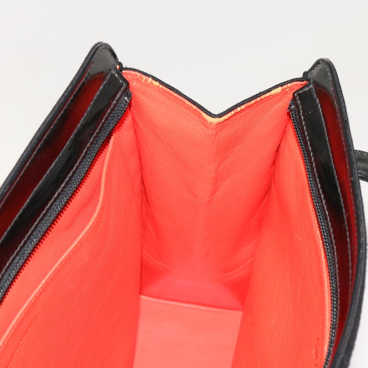 CHANEL Shoulder Bag Cotton Black CC Auth bs13024