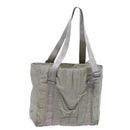 CHANEL Sports Line Tote Bag Canvas Gray CC Auth bs13030-1