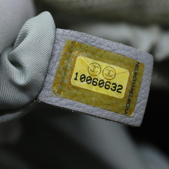 CHANEL Sports Line Tote Bag Canvas Gray CC Auth bs13030