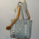 CHANEL Sports Line Tote Bag Canvas Gray CC Auth bs13030-22